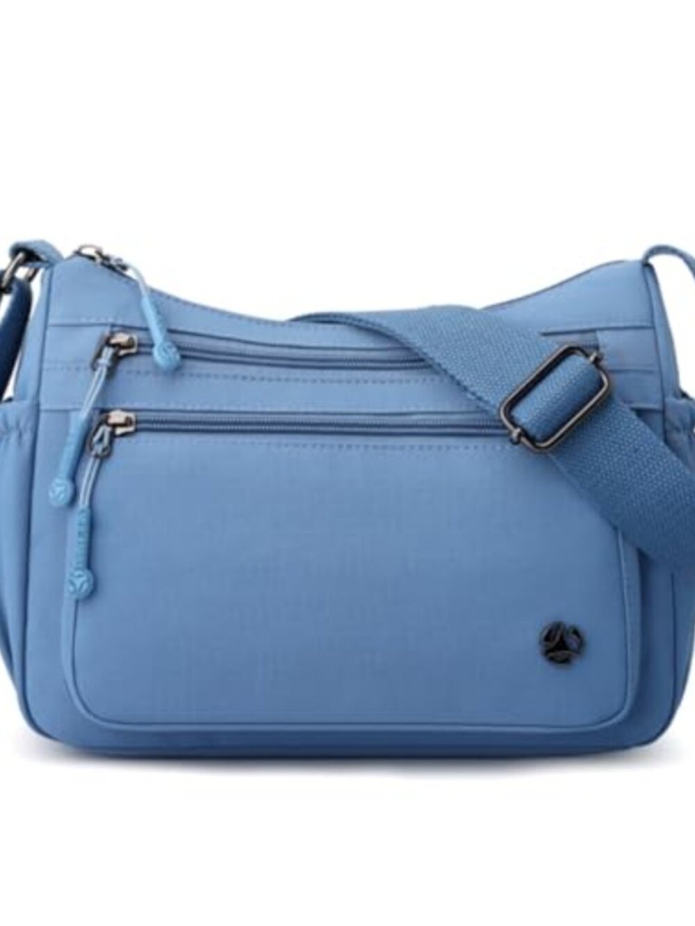 Nylon Multi Pocket Crossbody Bag Waterproof Lightweight Travel Purse